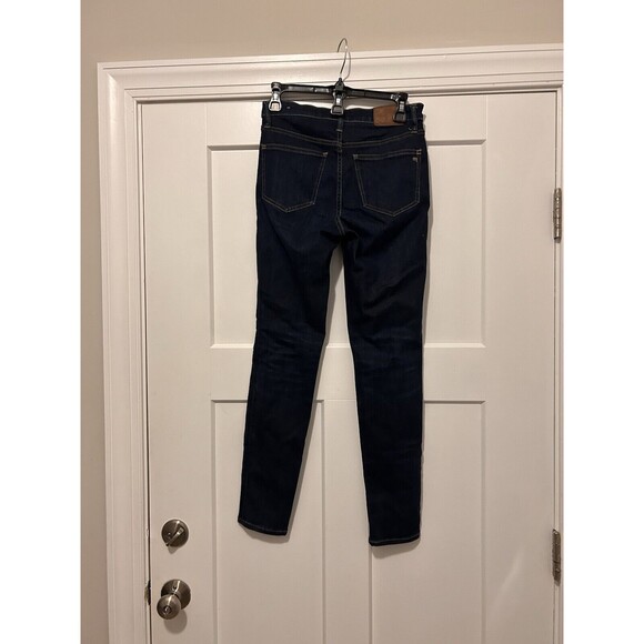 Madewell Jeans Women’s Size 26 Dark Blue Denim 9" Mid Rise Skinny 5 Pocket Dress - Picture 8 of 8